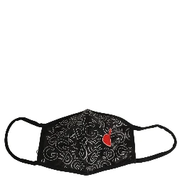 Black Heart DG Logo Monogram Elastic Ear Strap Face Mask