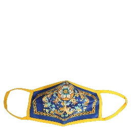 Multicolor Majolica Print Elastic Ear Strap Face Mask