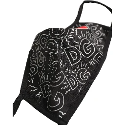 Black Heart DG Logo Monogram Elastic Ear Strap Face Mask