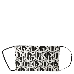 Black White DG Logo Monogram Elastic Ear Strap Face Mask