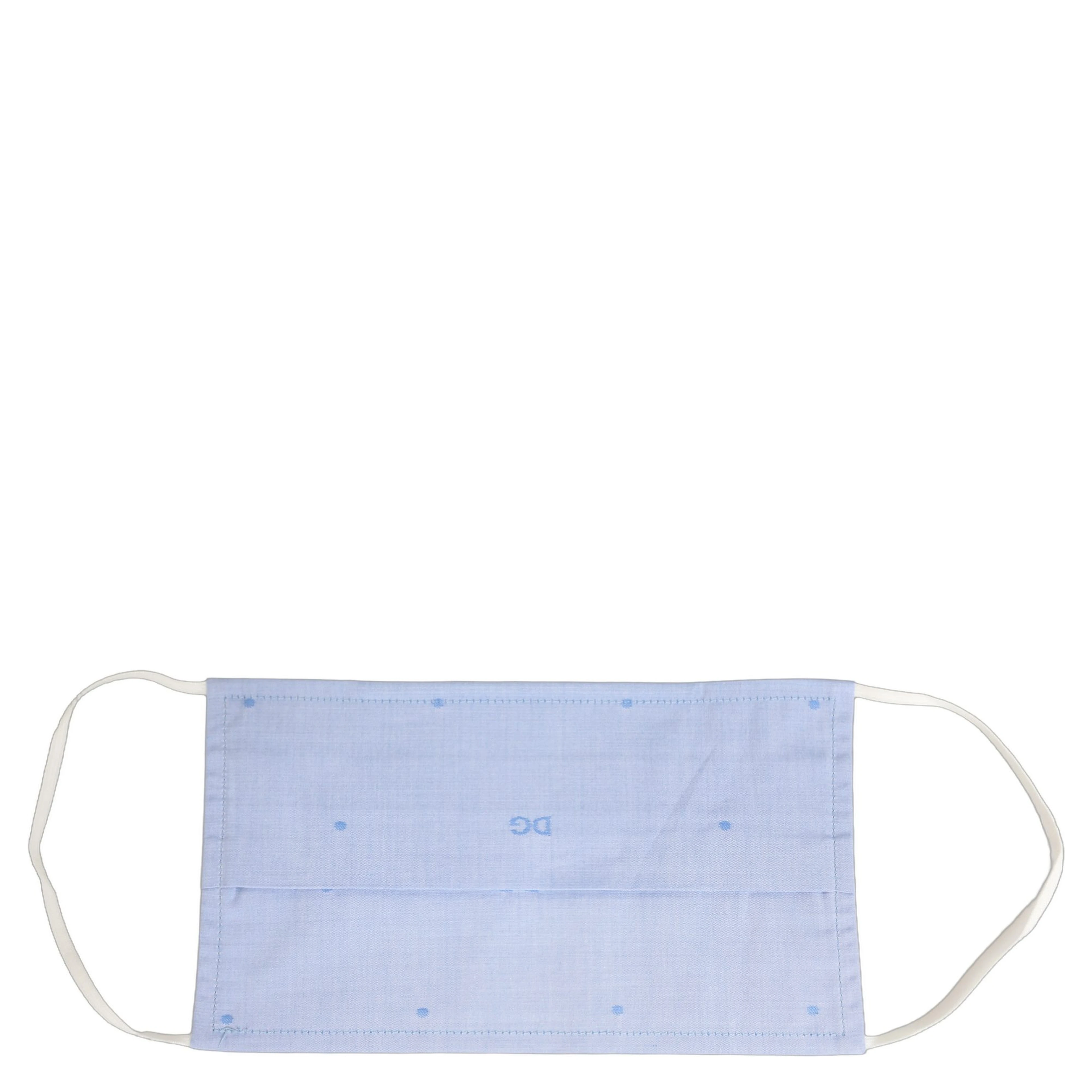 Light Blue DG Monogram Pleat Elastic Ear Strap Face Mask