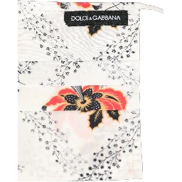 White Floral Cotton Pleated Elastic Ear Strap Face Mask