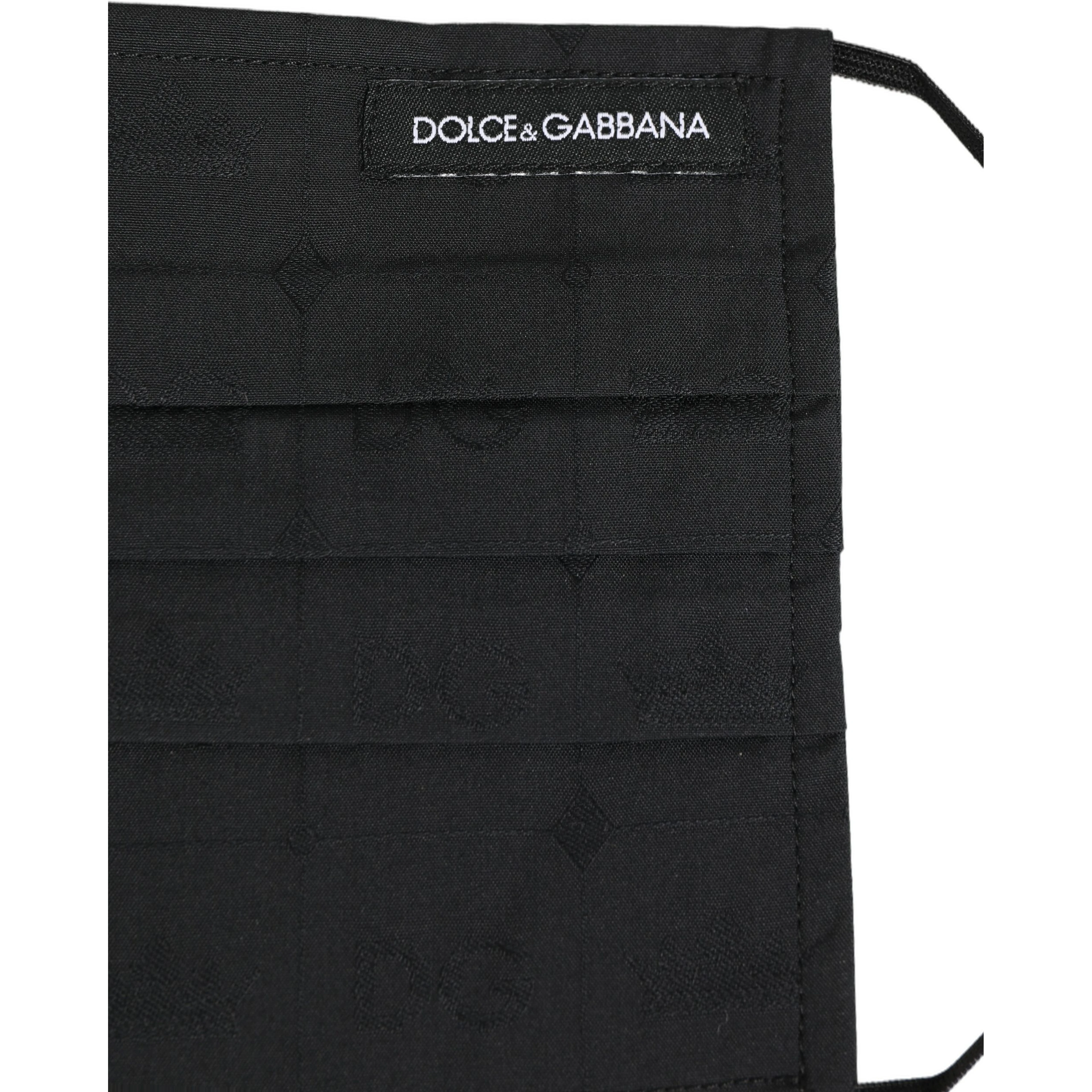 Black 100% Cotton Pleated Elastic Ear Strap Face Mask
