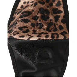 Brown Black Leopard Print Elastic Ear Strap Face Mask