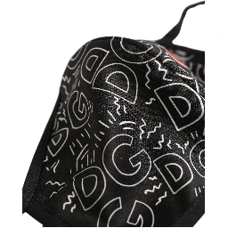 Black Heart DG Logo Monogram Elastic Ear Strap Face Mask
