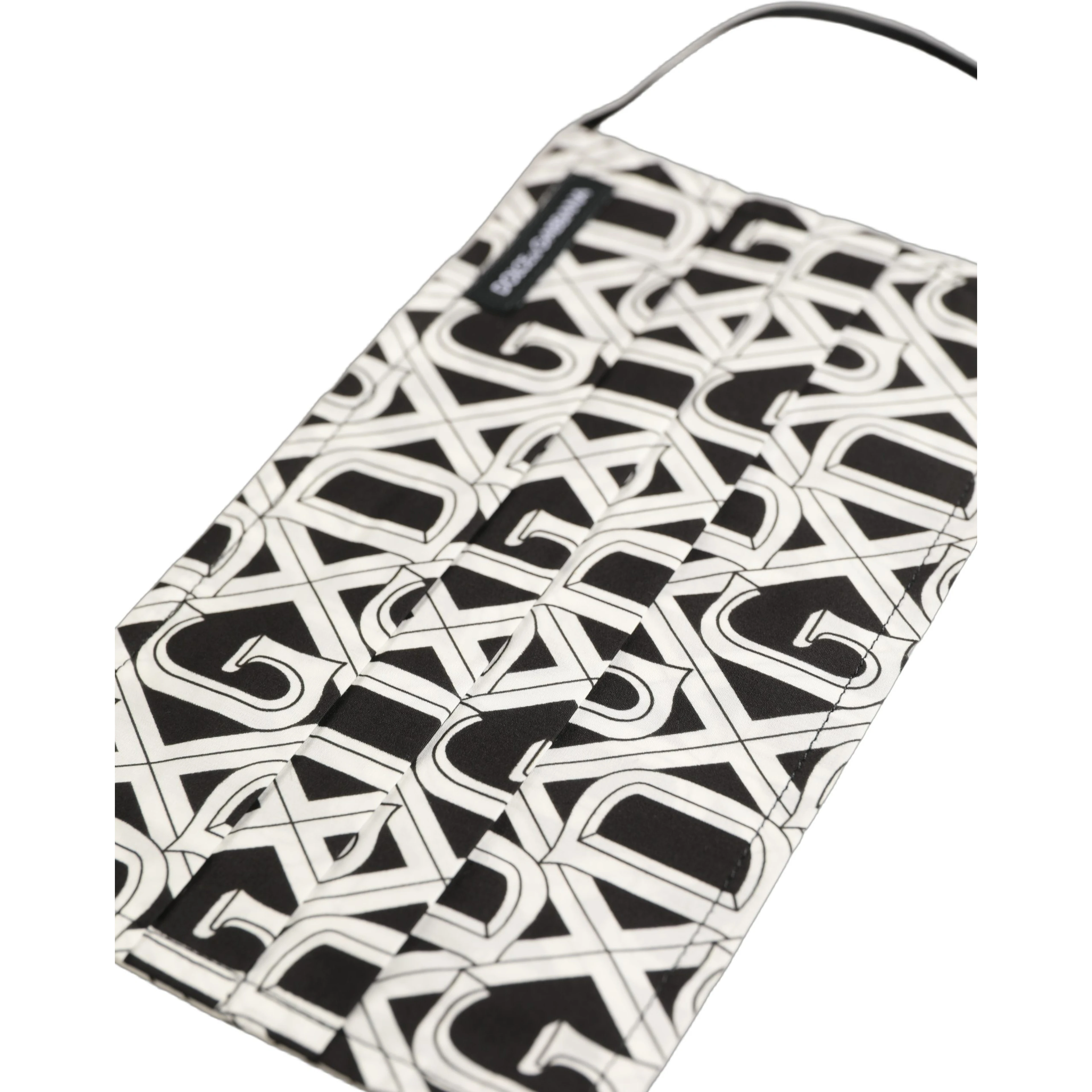 Black White DG Logo Monogram Elastic Ear Strap Face Mask