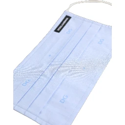 Light Blue DG Monogram Pleat Elastic Ear Strap Face Mask
