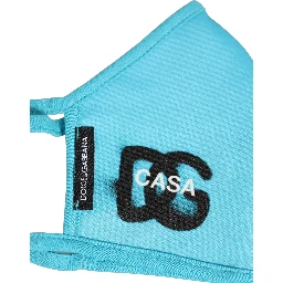 Blue Polyester DG CASA Logo Elastic Ear Strap Face Mask