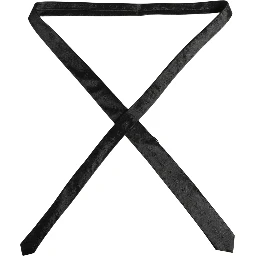 Black Silk Jacquard Adjustable Men Necktie Accessory Tie