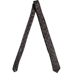 Dark Purple Geometric Adjustable Necktie Accessory Tie