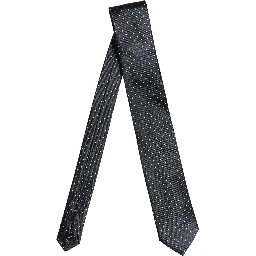 Dark Blue Polka Dot Silk Adjustable Necktie Accessory Tie