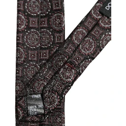Dark Purple Geometric Adjustable Necktie Accessory Tie