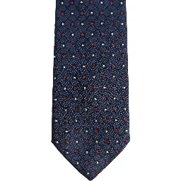 Blue Diamond Lattice Adjustable Necktie Men Accessory Tie