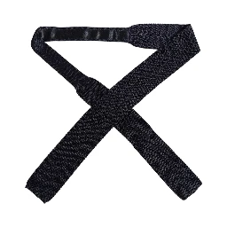 Dark Blue Textured Knitted Adjustable Necktie Accessory Tie