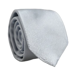 Men Light Blue Silk Classic Adjustable Tied Necktie Tie