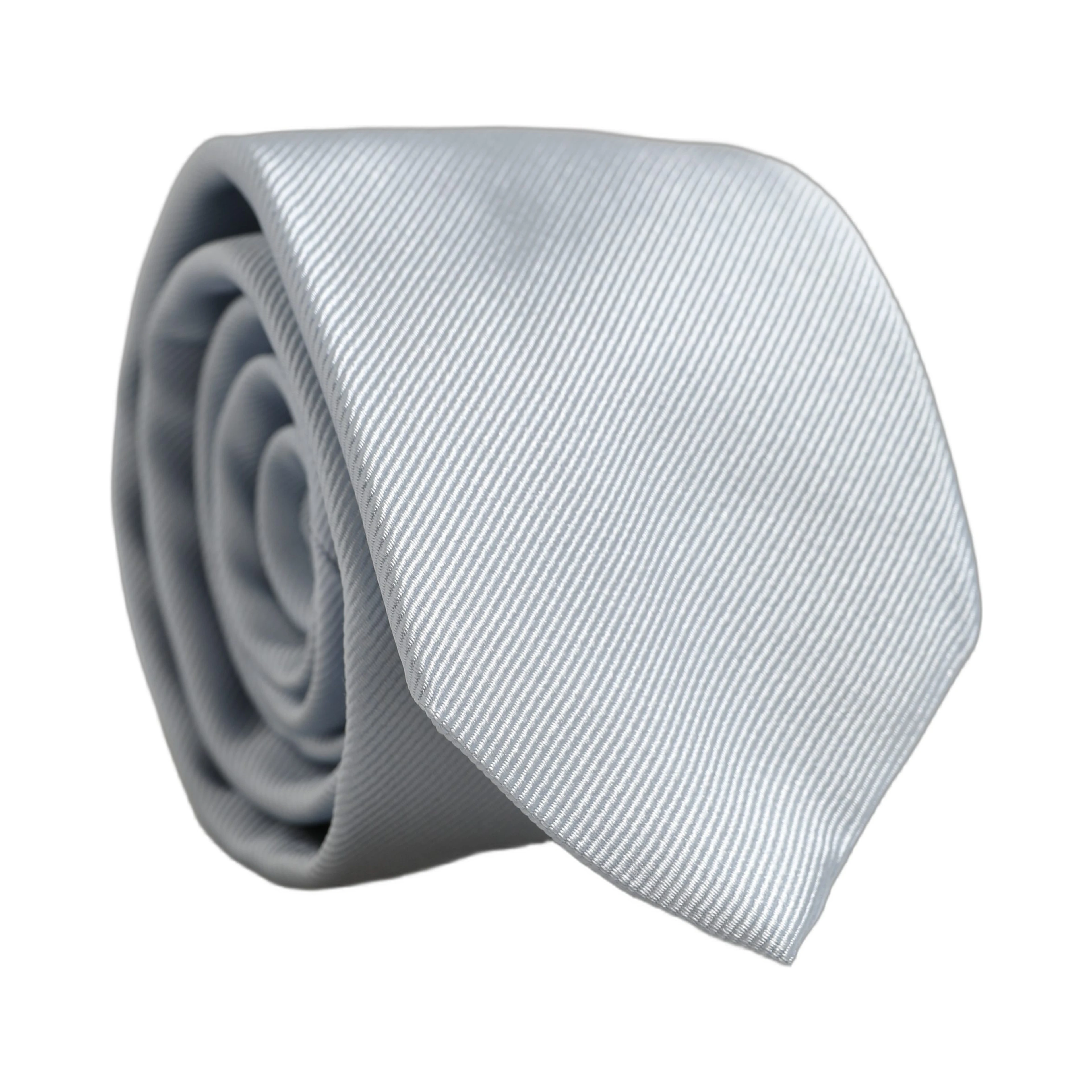 Men Light Blue Silk Classic Adjustable Tied Necktie Tie