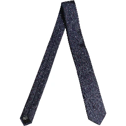 Blue Diamond Lattice Adjustable Necktie Men Accessory Tie
