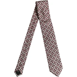 Beige Lady Bug Silk Adjustable Necktie Men Accessory Tie