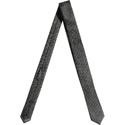 Dark Gray Textured Silk Adjustable Necktie Accessory Tie