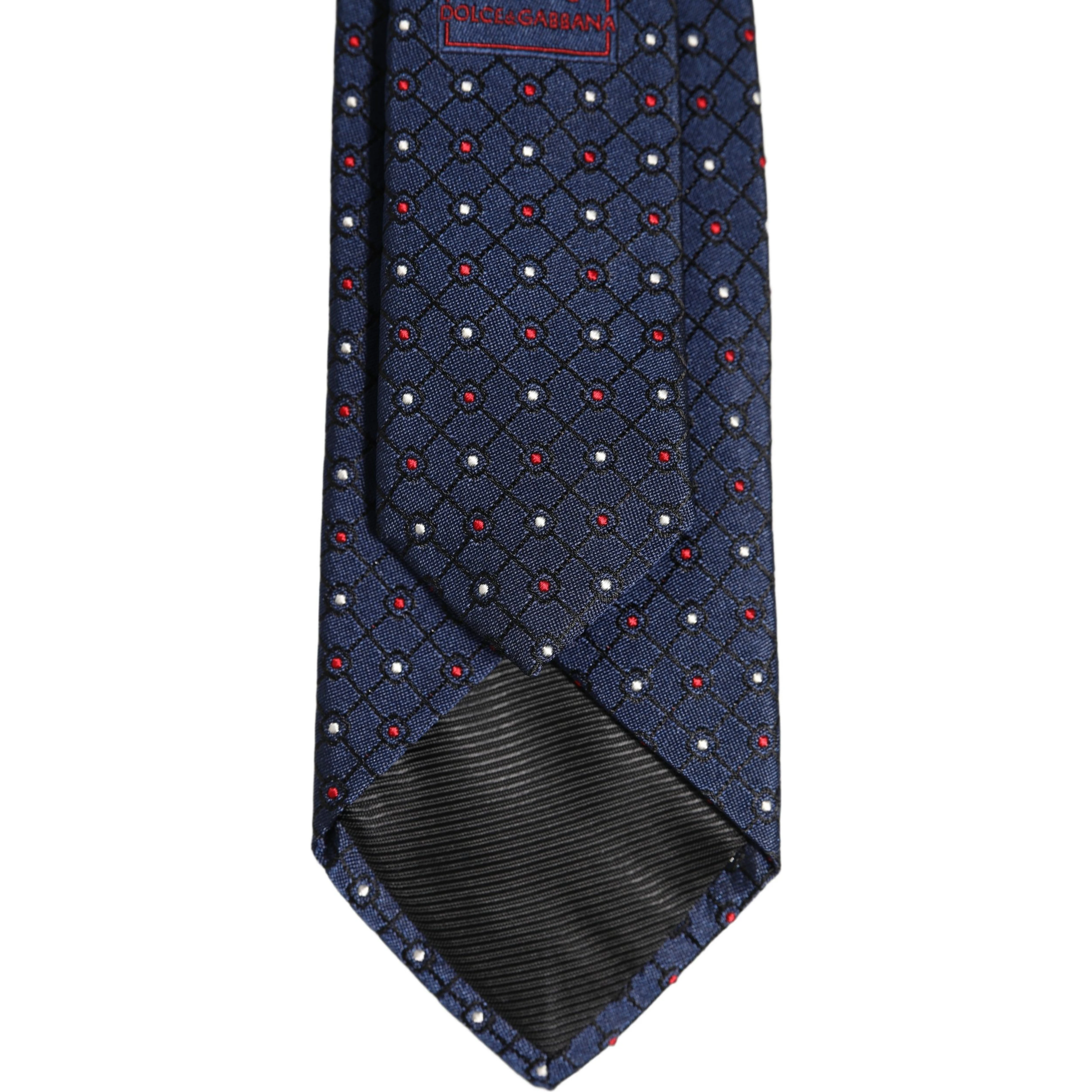 Blue Diamond Lattice Adjustable Necktie Men Accessory Tie