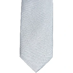 Men Light Blue Silk Classic Adjustable Tied Necktie Tie