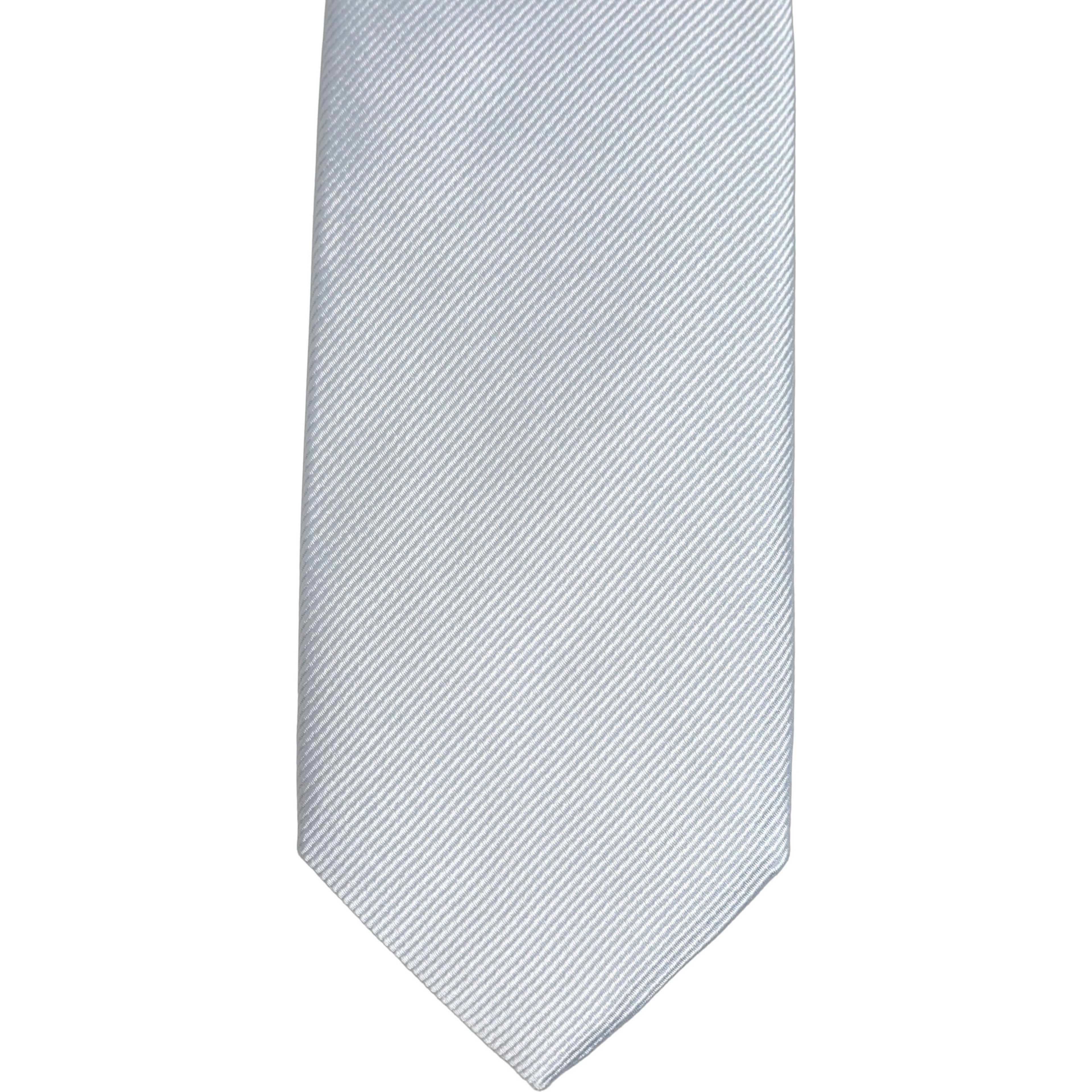 Men Light Blue Silk Classic Adjustable Tied Necktie Tie