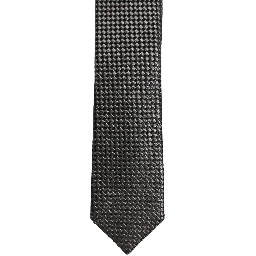Dark Gray Textured Silk Adjustable Necktie Accessory Tie
