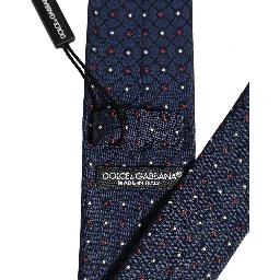 Blue Diamond Lattice Adjustable Necktie Men Accessory Tie