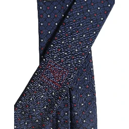 Blue Diamond Lattice Adjustable Necktie Men Accessory Tie
