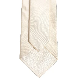 White Silk Floral Graphic Adjustable Tied Men Necktie Tie
