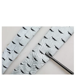 Light Gray Mustache Silk Adjustable Necktie Accessory