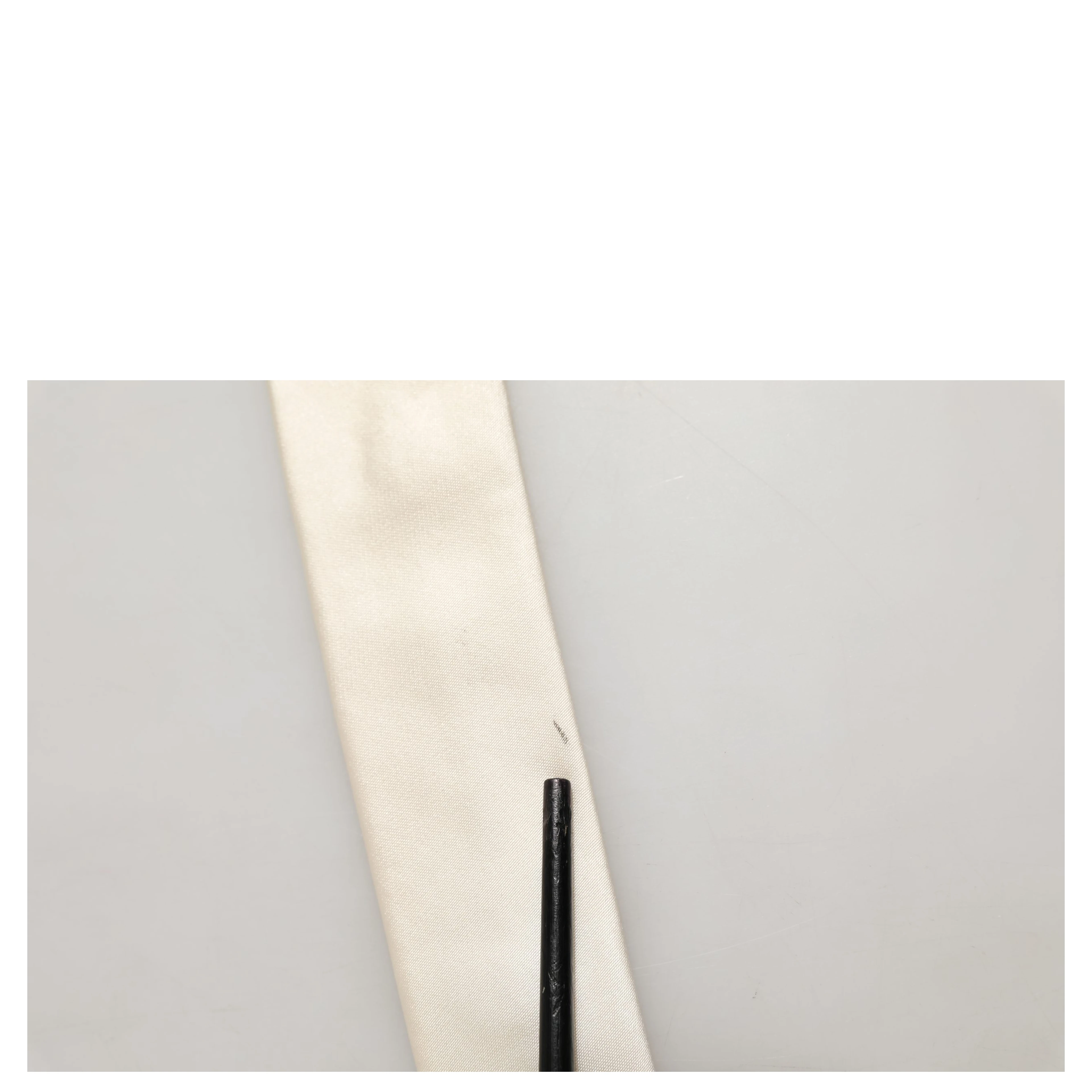 White Silk Floral Graphic Adjustable Tied Men Necktie Tie