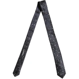 Dark Blue Silk Paisley Adjustable Tied Men Necktie Tie