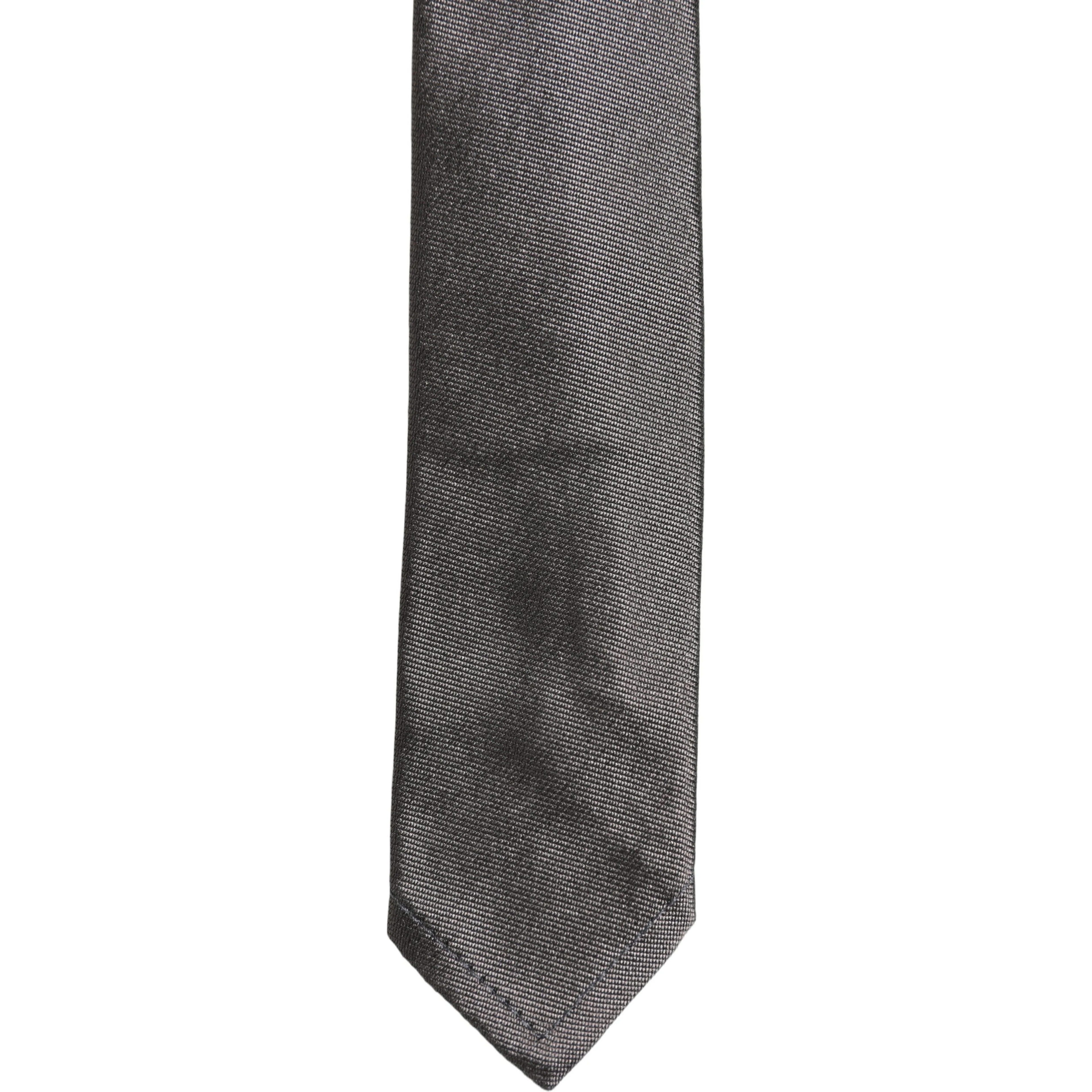 Black Woven 100% Silk Adjustable Necktie Accessory Tie