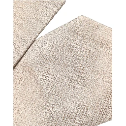 Beige Silk Textured Knit Adjustable Tied Men Necktie Tie