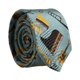 Light Blue Instruments Adjustable Tied Men Necktie Tie
