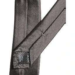 Black Woven 100% Silk Adjustable Necktie Accessory Tie