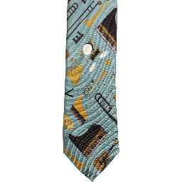 Light Blue Instruments Adjustable Tied Men Necktie Tie