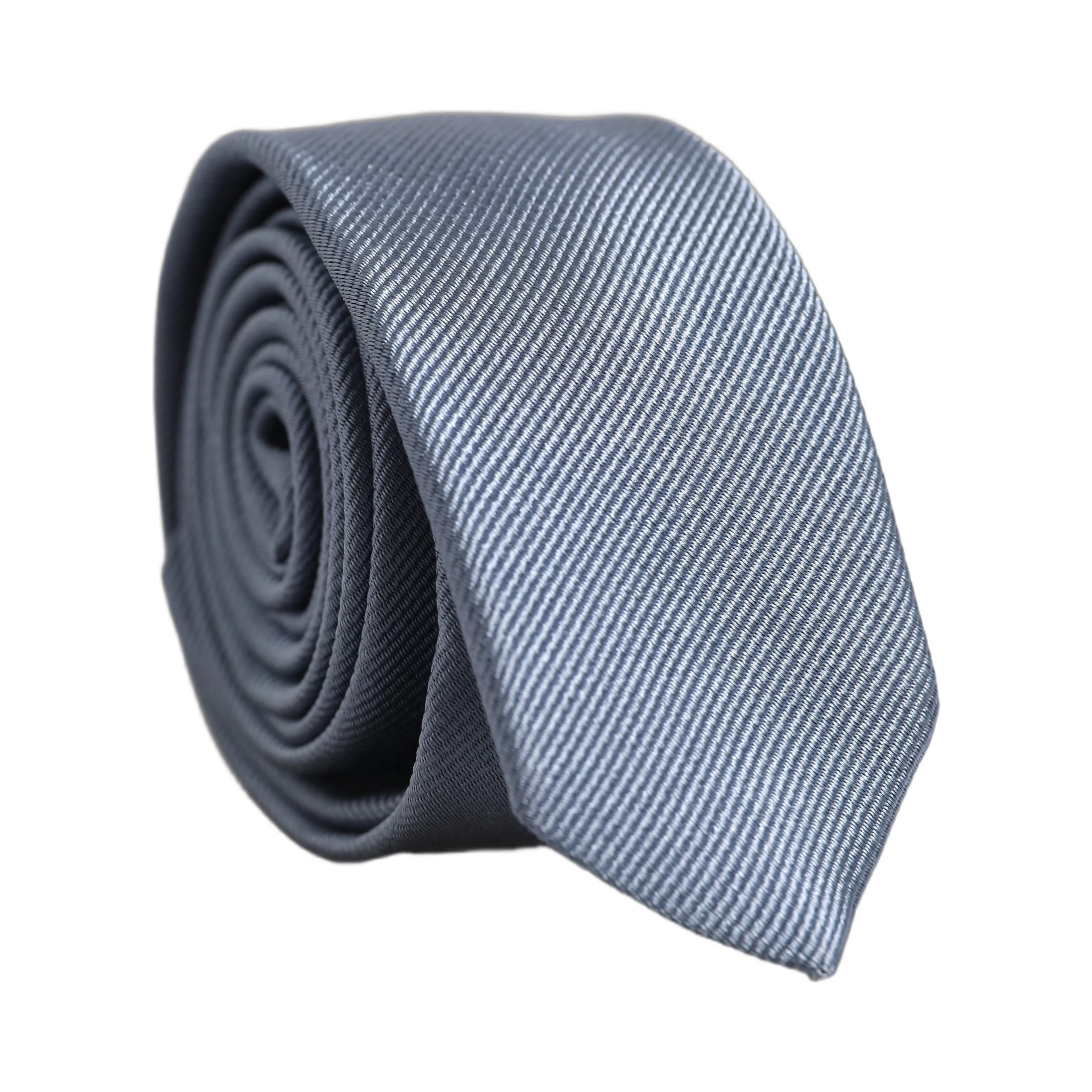 Men Light Blue Textured Silk Adjustable Tied Necktie Tie