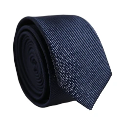 Men Dark Blue Textured Silk Adjustable Tied Necktie Tie