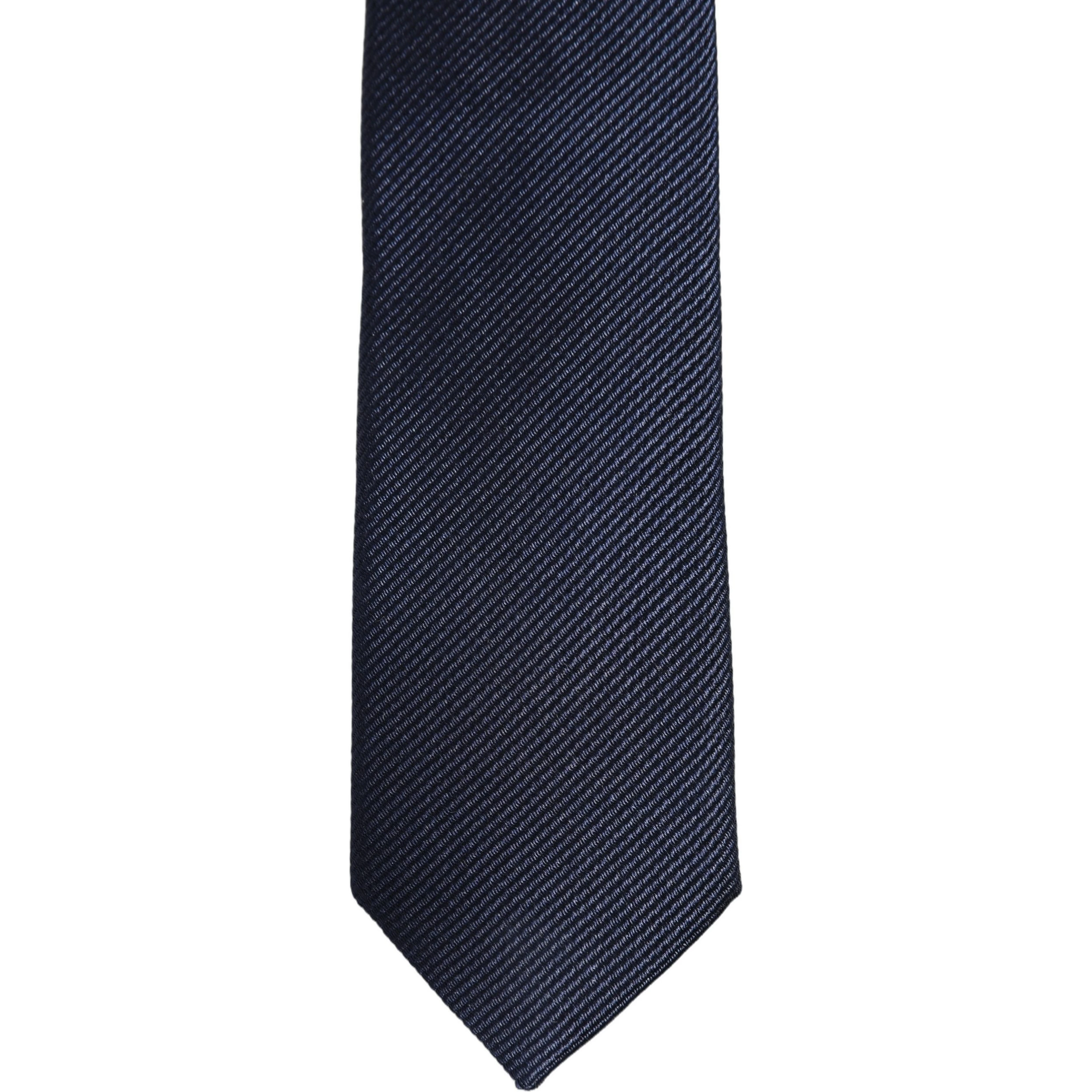 Men Dark Blue Textured Silk Adjustable Tied Necktie Tie