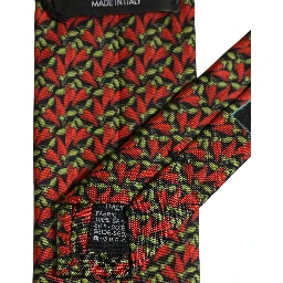 Multicolor Chili Peppers Silk Adjustable Tied Necktie Tie