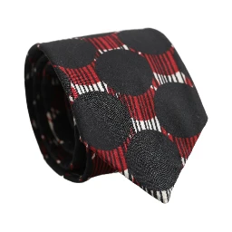 Multicolor Cotton Geometric Adjustable Tied Necktie Tie