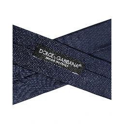 Men Dark Blue Textured Silk Adjustable Tied Necktie Tie