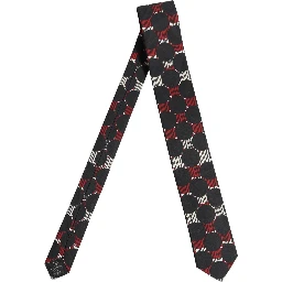 Multicolor Cotton Geometric Adjustable Tied Necktie Tie
