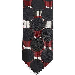 Multicolor Cotton Geometric Adjustable Tied Necktie Tie