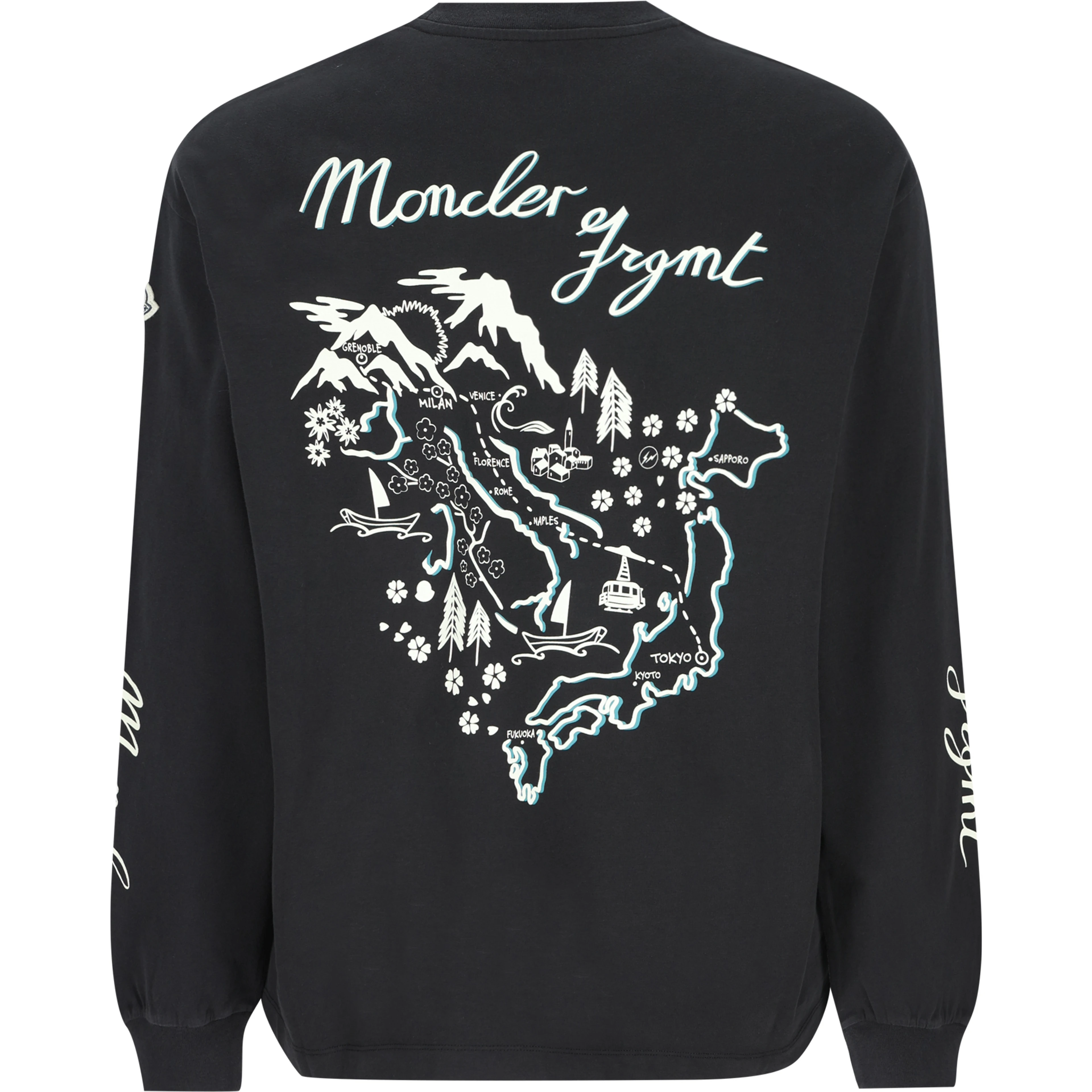 Moncler T-shirts and Polos Black