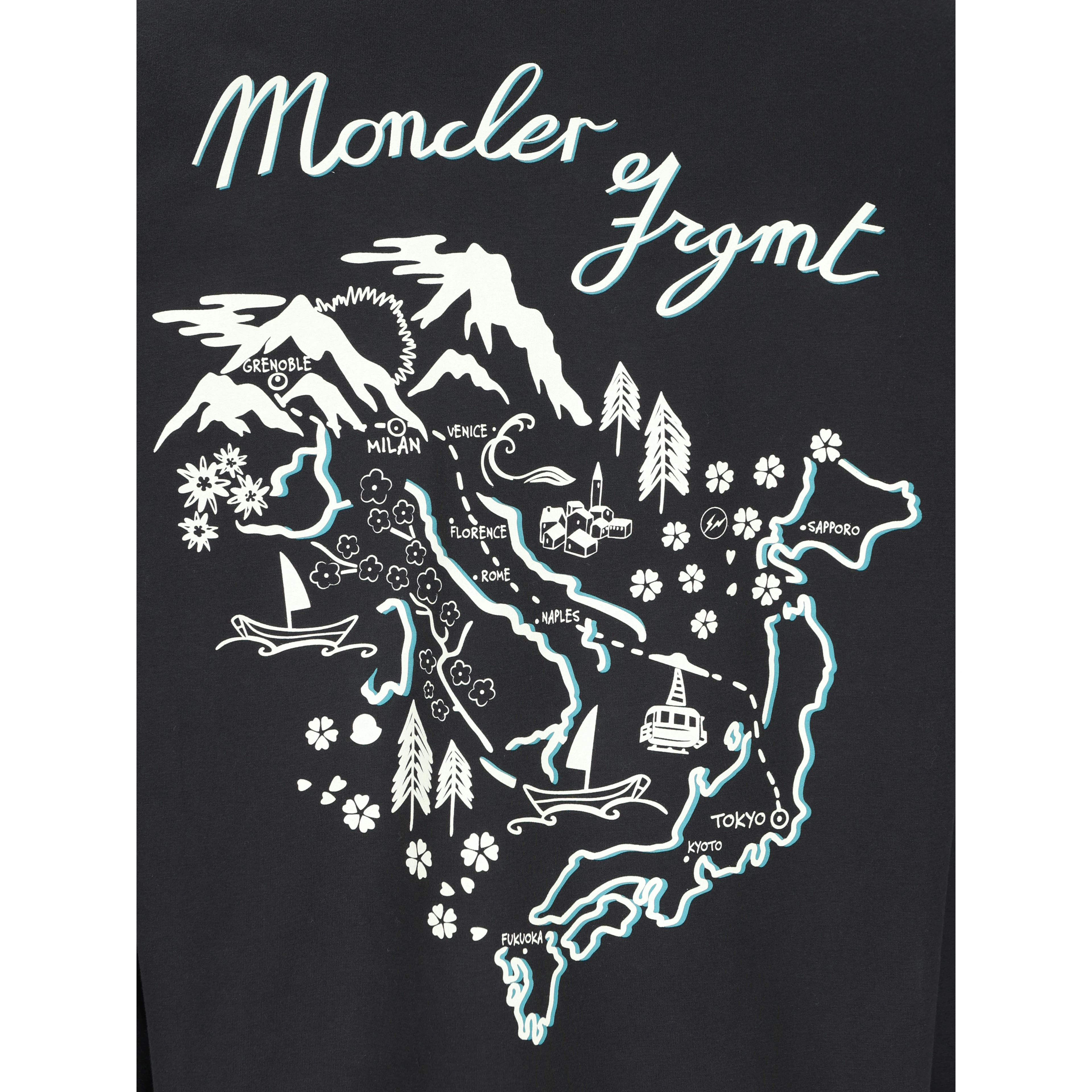 Moncler T-shirts and Polos Black