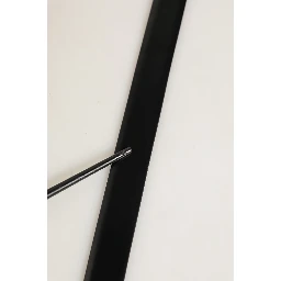 Black Leather Silver Tone Metal Buckle Belt