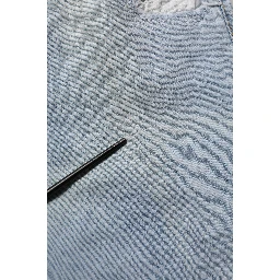 Light Blue High Waist Tapered Denim Cotton Stretch Jeans
